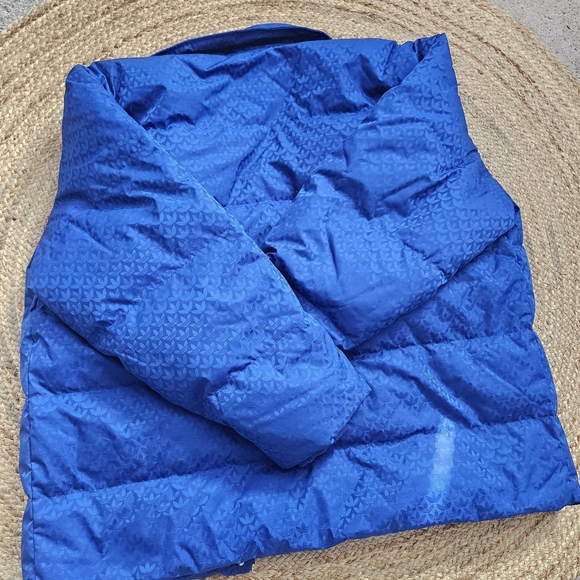 Adidas Unisex Royal Blue Monogram Puffer Coat - Picture 13 of 13